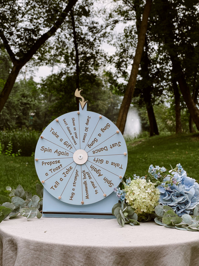 Spin the Wheel Game for Couples with Bucket List Tasks and Questions