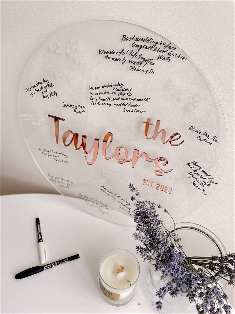 Acrylic Guest Book for Wedding