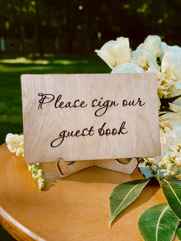 Wedding Guest Book Alternative in Letters Shape