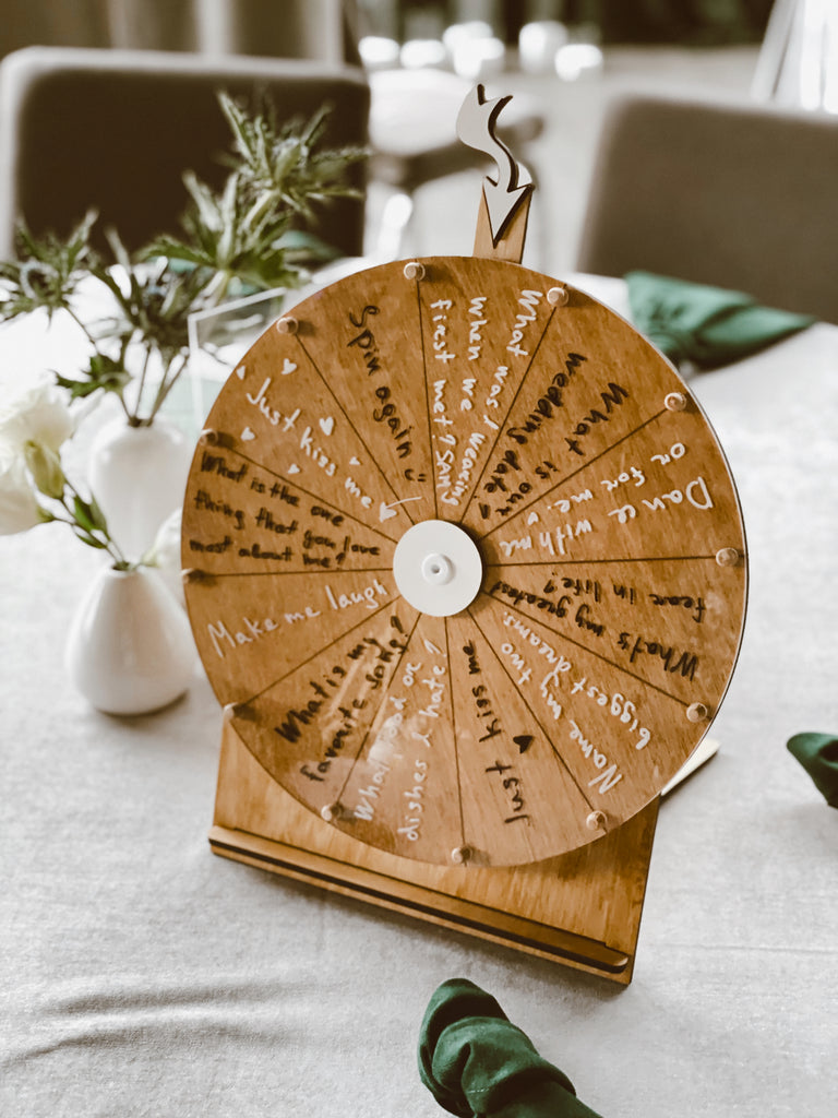 Bridal Shower Spinning Wheel Game