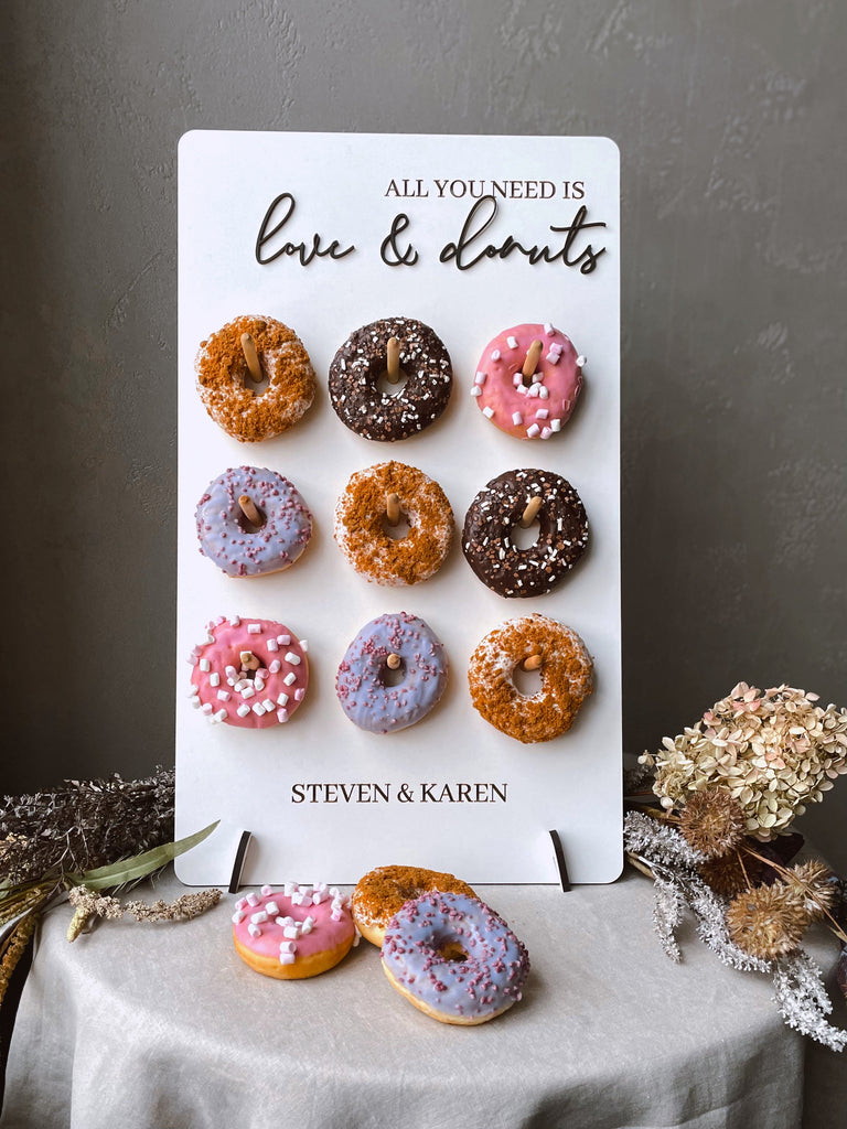 Personalized Donut Wall For Party | Wedding Donut Stand