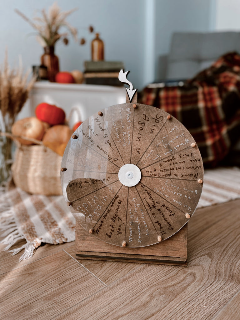 Custom Family Spin the Wheel Game