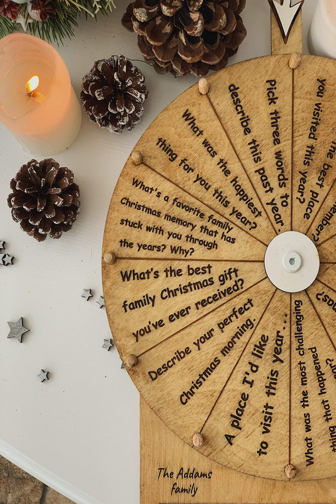 Custom Family Spin the Wheel Game